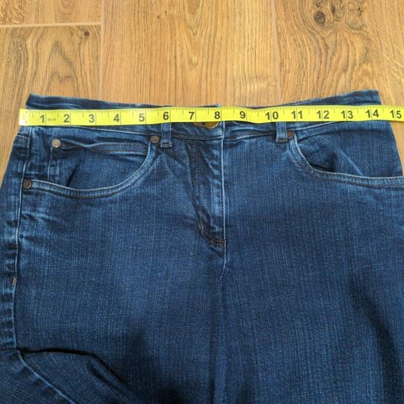 Eileen Fisher Womens Stretch Straight Ankle Jeans Size Petite S Blue Denim Dark - Picture 9 of 11